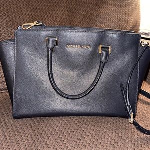 Michael Kors Selma Saffiano Leather Satchel